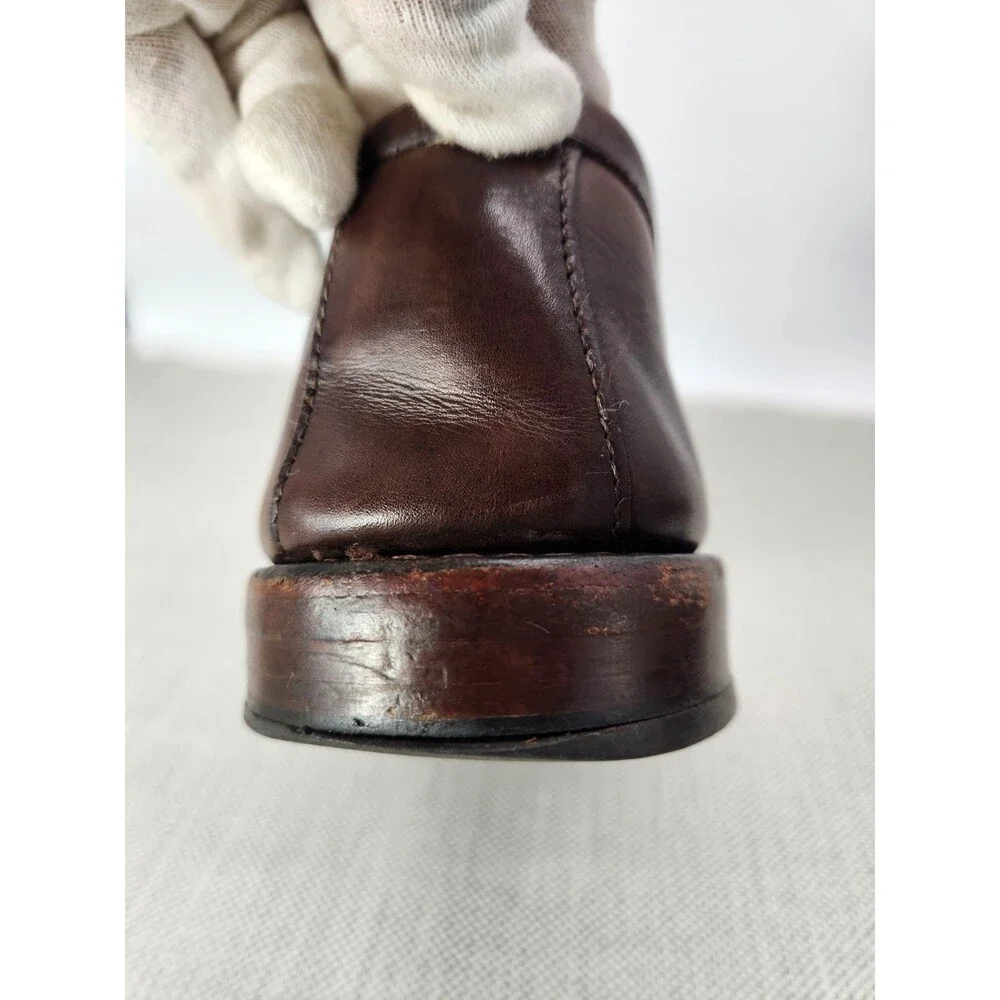 Allen Edmonds Patriot 11 3E Brown Leather Loafer Leather Dress Shoes Flaw EEE
